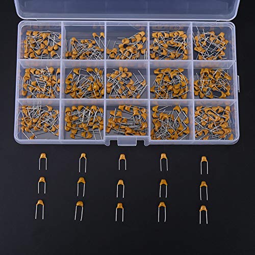 450pcs 10pf-100nf 15 Capacitores De Cerámica Del Valor Kit De Cerámica Del Surtido Del Condensador De Múltiples Capas Con La Caja