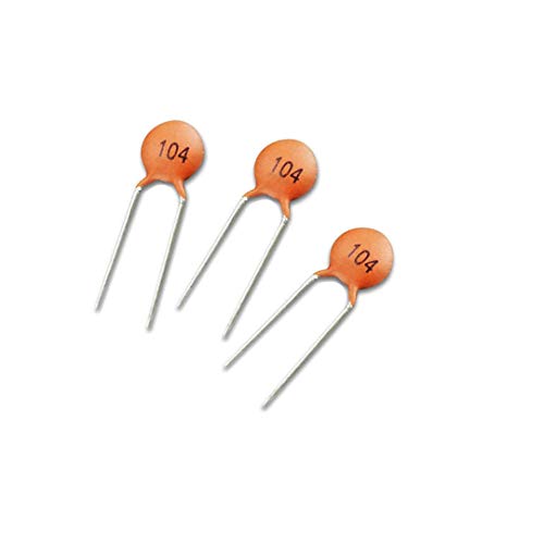 20pcs. of 104 Ceramic Capacitor 0.1uF 100nF Low Voltage DIP Ceramic Disc Capacitors